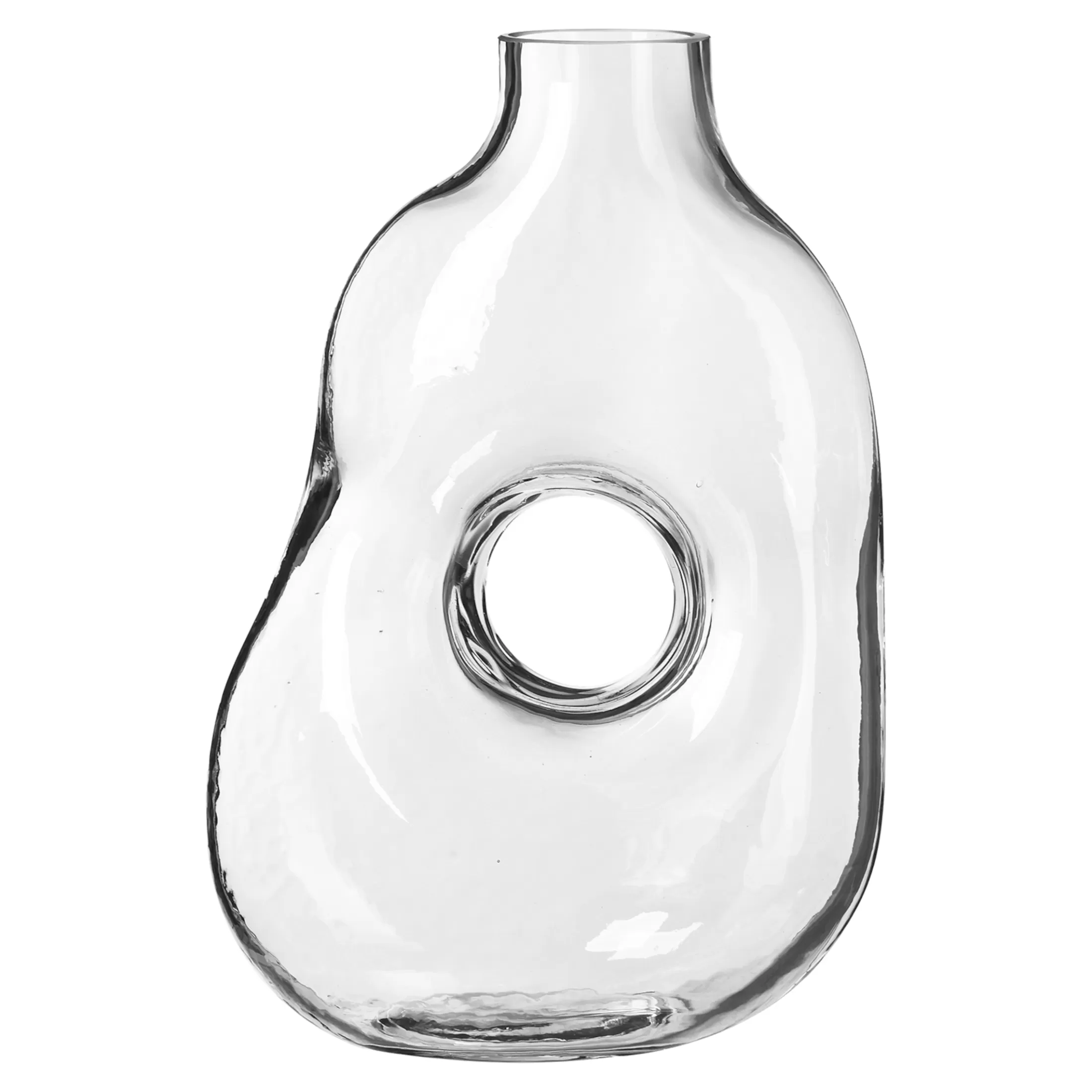 Depot Vasen>Vase Hole Glass Ca.18X10,5X26C